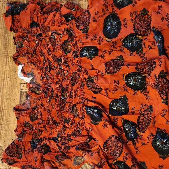 Ulla Johnson Erin Top Red Poppy Floral Size 0 - Picture 3 of 11